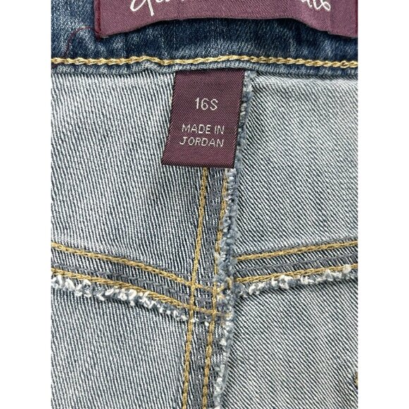 Gloria Vanderbilt Women' Amanda Jeans Size 16S Light Wash Denim - Picture 14 of 16